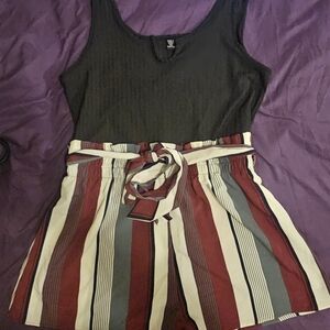 Belted romper